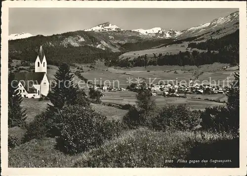 Flims Waldhaus gegen Segnespass Kat. Flims Waldhaus