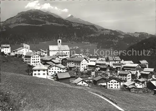 Stierva mit Piz Scalottas und Staetzerhorn Kat. Stierva