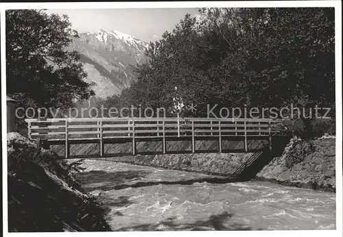 Bad Ragaz Brueckenschlag durch Schweizer Soldatenkompanie Kat. Bad Ragaz