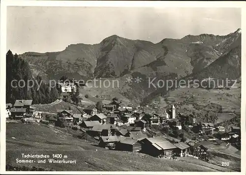 Tschiertschen Ortsansicht Kat. Tschiertschen