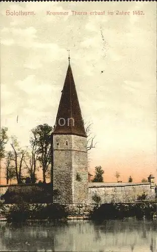 Solothurn Krummer Turm 15. Jhdt. Kat. Solothurn