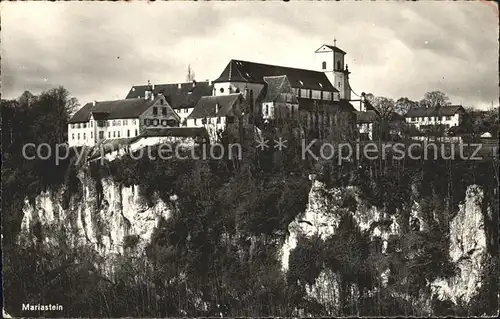 Mariastein SO Basilika Felsenwand Kat. Mariastein