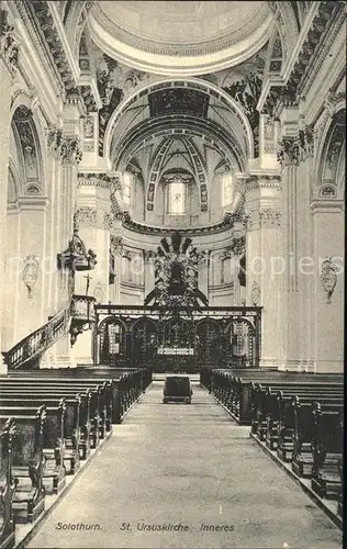 Solothurn Inneres der St. Ursuskirche Kat. Solothurn
