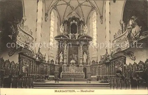 Mariastein SO Basilika Hochaltar Kat. Mariastein