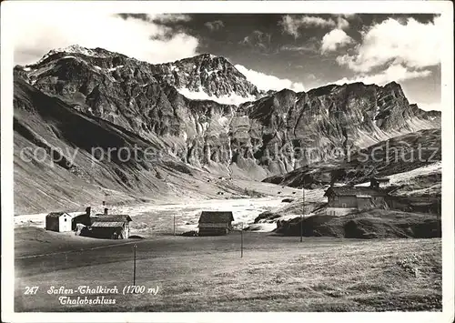 Thalkirch im Safiental Alpenpanorama Kat. Thalkirch