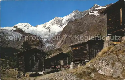 Saas Fee Berghuetten Taeschhorn Lenzspitze Kat. Saas Fee