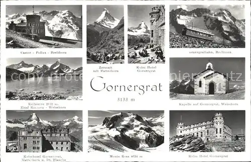 Gornergrat Zermatt Ansichten / Gornergrat /Rg. Zermatt