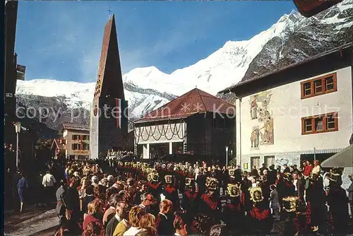 Saas Fee Neue Kirche  Kat. Saas Fee