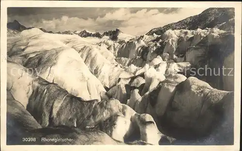 Rhonegletscher Glacier du Rhone Berg Gletscher Kat. Rhone