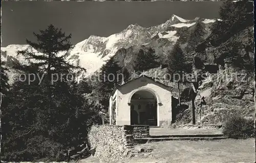 Saas Fee Mischabelgruppe Kapelle Kat. Saas Fee