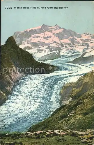 Monte Rosa Gletscher Gornergletscher Kat. Monte Rosa