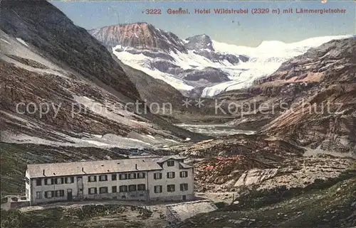 Gemmipass Wallis Hotel Waldstrubel Laemmergletscher Kat. Gemmipass