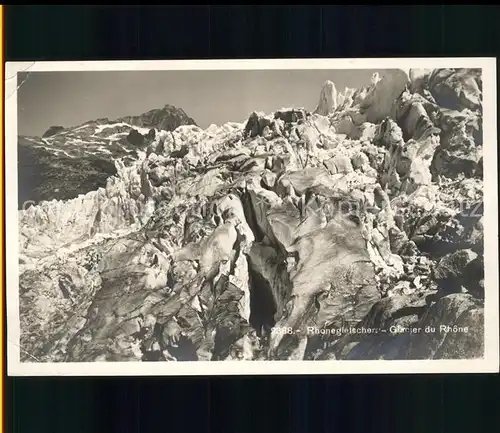 Rhonegletscher Glacier du Rhone Eisgrotte Kat. Rhone