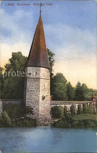 Solothurn Schiefer Turm Kat. Solothurn