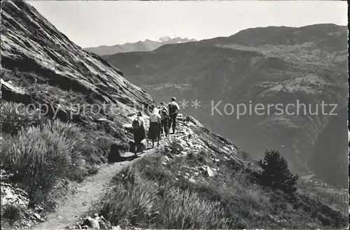 Hohtenn Ausserberg Hoeheweg Loetschberg Suedrampe  Kat. Hohtenn