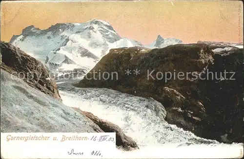 Gornergrat Zermatt Gornergletscher Breithorn / Gornergrat /Rg. Zermatt