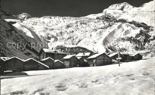 Saas Fee Feegletscher Allalinhorn Alphubel  Kat. Saas Fee