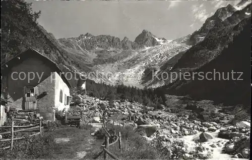 Trient Martigny Pavillon Glacier du Trient Ecandies  Kat. Trient