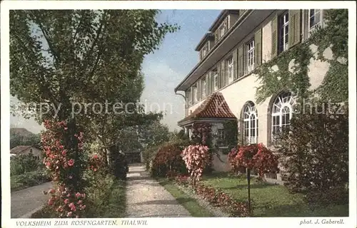 Thalwil Volksheim zum Rosengarten Kat. Thalwil
