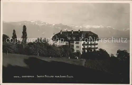 Chexbres Institut Prealpin pour Jeunes Filles Lac Leman et les Alpes Kat. Chexbres