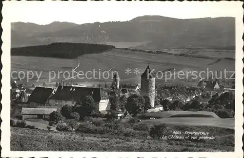 Porrentruy Chateau et vue generale Kat. Porrentruy