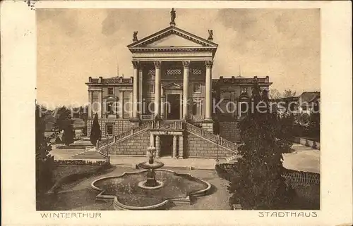 Winterthur Stadthaus Brunnen Kat. Winterthur