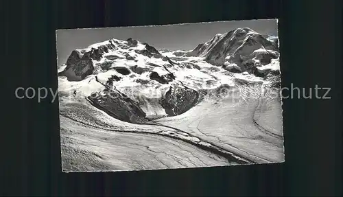 Gornergrat Zermatt Monte Rosa Liskamm Gletscher Walliser Alpen / Gornergrat /Rg. Zermatt
