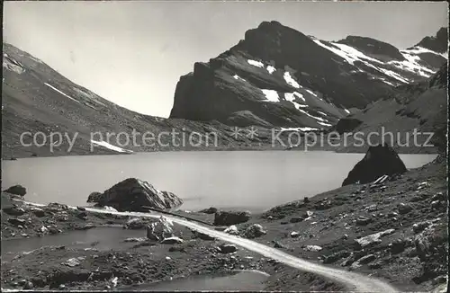 Gemmipass Wallis Daubensee mit Daubenhorn Bergsee Berner Alpen Kat. Gemmipass