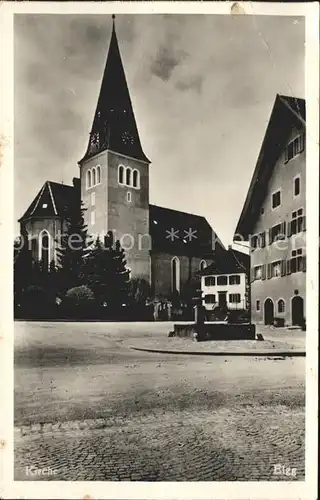 Elgg Kirche Brunnen Kat. Elgg