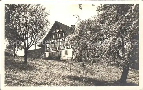 Thalwil Bauernhaus Baumbluete Kat. Thalwil