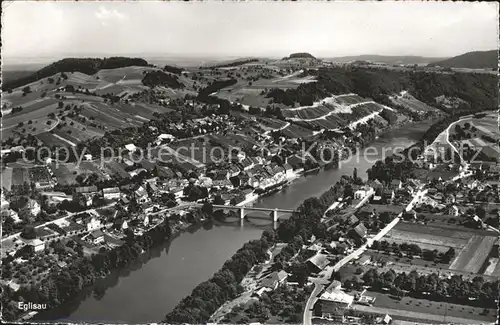 Eglisau Fliegeraufnahme Rheinbruecke Kat. Eglisau