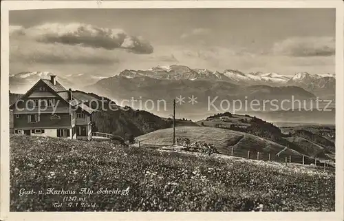 Wald ZH Gast und Kurhaus Scheidegg Kat. Wald ZH