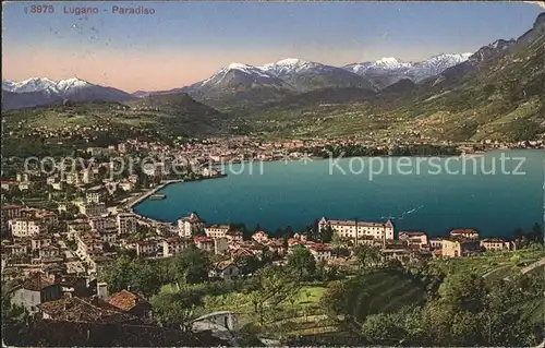 Paradiso Lago di Lugano Panorama Kat. Paradiso