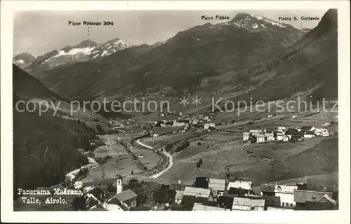 Airolo Panorama Madrano Valle Kat. Airolo