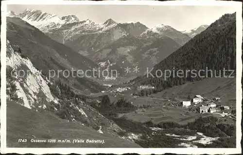 Osasco Panorama Valle Bedretto Kat. Osasco