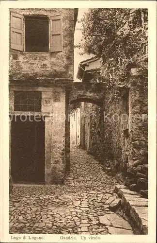 Gandria Lago di Lugano Un vicolo Kat. Gandria