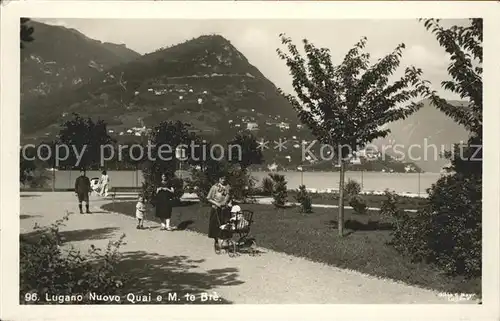 Lugano TI Nuovo Quai e Monte Bre Kat. Lugano