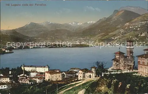 Lugano TI visto dal Paradiso Kat. Lugano