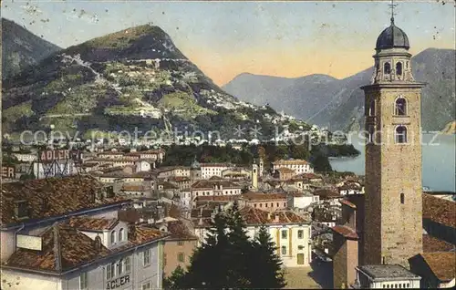 Lugano TI col Monte Bre Kat. Lugano