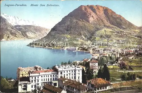 Paradiso Lago di Lugano e Monte San Salvatore Kat. Paradiso