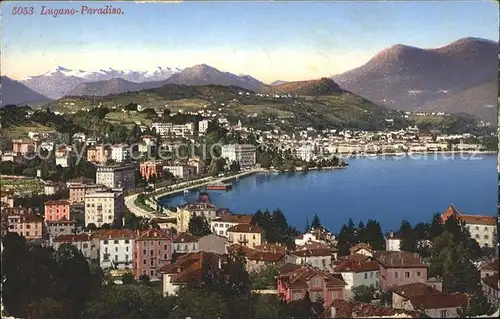 Paradiso Lago di Lugano Panorama Kat. Paradiso