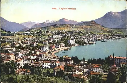 Paradiso Lago di Lugano Panorama Kat. Paradiso