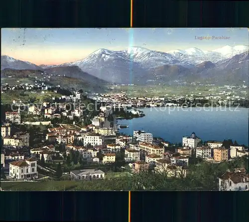 Paradiso Lago di Lugano Panorama Kat. Paradiso