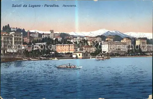 Paradiso Lago di Lugano Panorama Kat. Paradiso