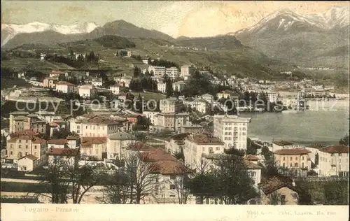 Paradiso Lago di Lugano Panorama Kat. Paradiso