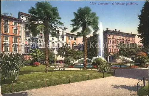 Lugano TI Giardino pubblico Kat. Lugano