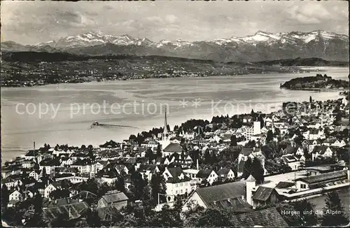 Horgen ZH mit Alpenpanorama / Horgen /Bz. Horgen