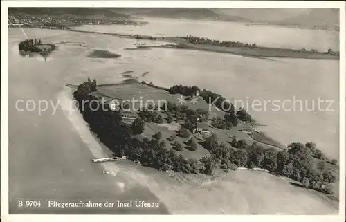 Insel Ufenau Fliegeraufnahme Kat. Pfaeffikon SZ