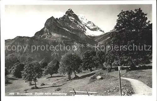 Braunwald GL Huettenweg Kat. Braunwald