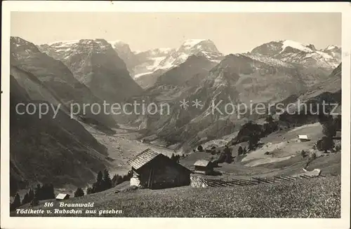 Braunwald GL Toedikette von Rubschen gesehen Kat. Braunwald